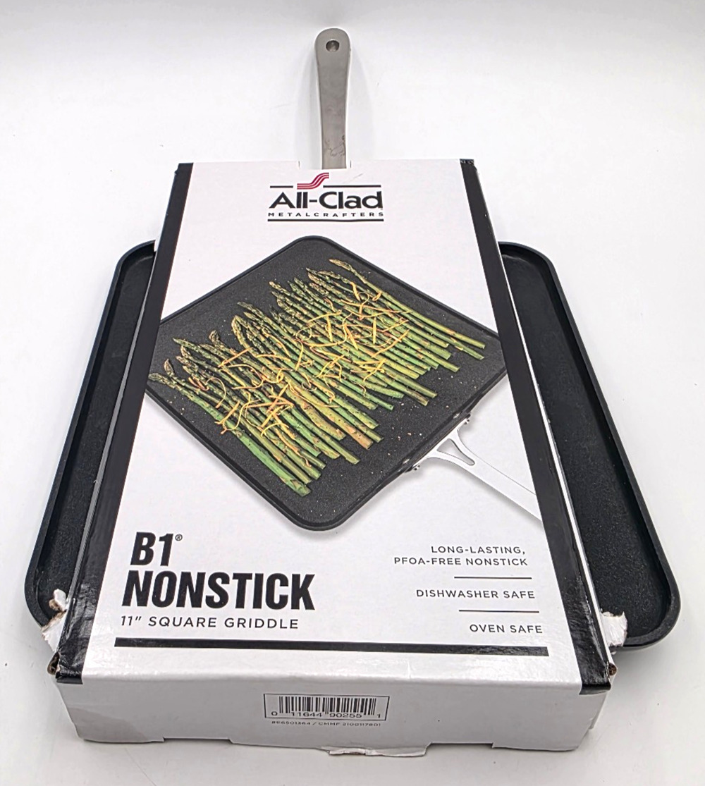 New ALL-CLAD 11" Hard Anodized B1 Nonstick Square Griddle Professional Quality